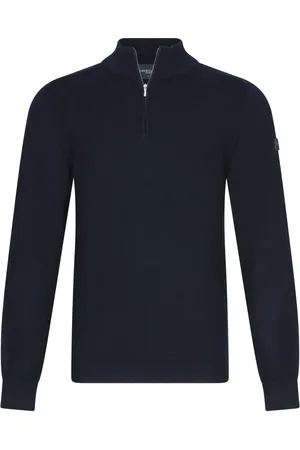 Cavallaro Napoli Strik, Herre, Blå, S, Palio Hoodies & Sweatshirts