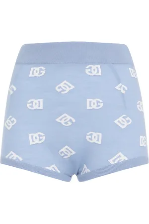 Dolce & Gabbana Shorts, Dame, Blå, XS, Uld, Blå Uldbukser Elegant Stil
