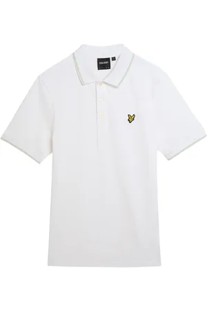 Lyle & Scott Top, Herre, Hvid, M, SS Polo Bluser Tipped Polo Shirt