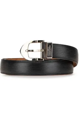 LOUIS VUITTON Pre-owned, Herre, Sort, ONE SIZE, Læder, Pre-owned Laeder baelter