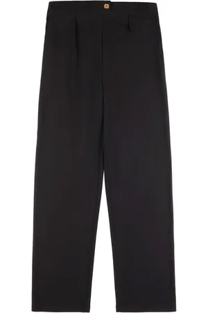 FAY Bukser, Dame, Sort, 2XL, Stræk Jersey Elastisk Talje Bukser