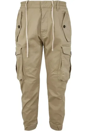 Dsquared2 Bukser, Herre, , S, Uld, Ørken Tan Bukser Aw23 Stilfuld Opgradering