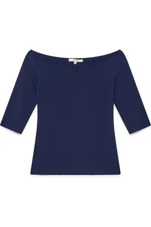 Maliparmi Top, Dame, Blå, S, Uld, Jersey T-shirt i mørkeblå