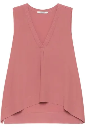 Maliparmi Top, Dame, Rød, M, Rød Ceder Crepe Top