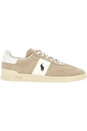 Ralph Lauren Sko, Herre, Hvid, 41 EU, Afslappede Sneakers til Mænd og Kvinder
