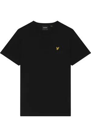 Lyle & Scott Top, Herre, Sort, XS, Bomuld, Piqué T-shirt