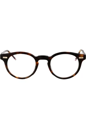 Thom Browne Tilbehør, unisex, Brun, 45 MM, Uld, Stilfulde Optiske Briller
