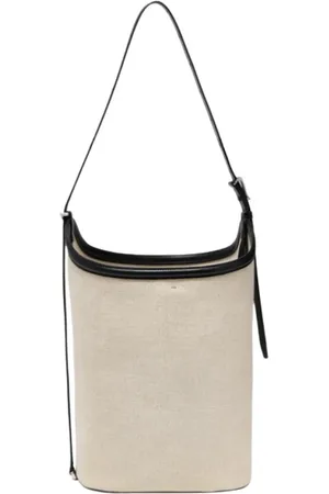 Proenza Schouler Taske, Dame, , ONE SIZE, Læder, Lærredsspandtaske med Sort Læderkant