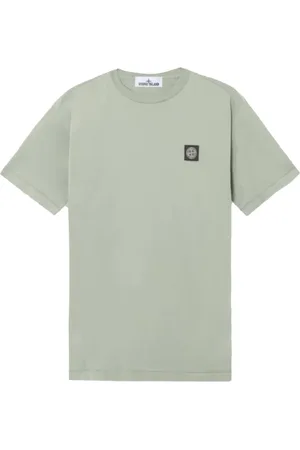 Stone Island Top, Herre, Grøn, L, Bomuld, Grøn T-shirt & Polo til mænd