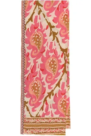 Maliparmi Tilbehør, Dame, Flerfarvet, ONE SIZE, Bomuld, Print Pareo i bomuld, Pink/Rød/Beige
