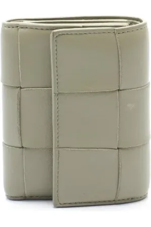 Bottega Veneta Pre-owned, Dame, Grøn, ONE SIZE, Tyl, Pre-owned Laeder punge