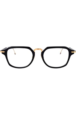 Thom Browne Tilbehør, unisex, Blå, 52 MM, Uld, Stilfulde optiske briller til et sofistikeret look