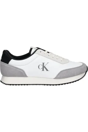 Calvin Klein Sko, Herre, Hvid, 43 EU, Afslappede Sneakers til Hverdagsbrug