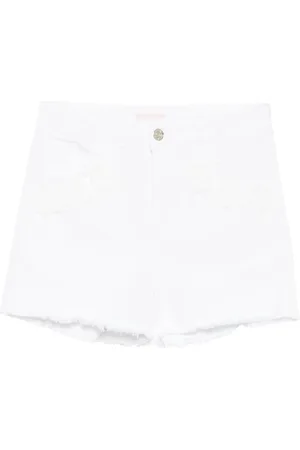 Liu Jo Shorts, Dame, Hvid, W26, Bomuld, Bomuld Blandingsstrækbar Mode Leggings