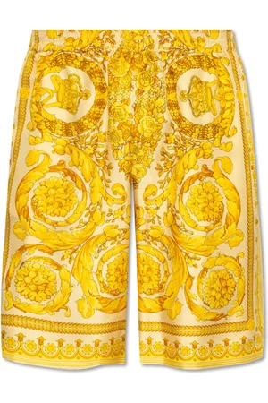 VERSACE Shorts, Herre, Gul, L, Silke shorts