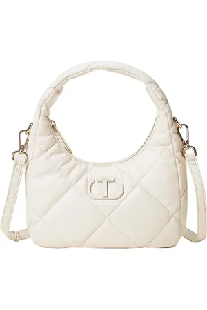 Twin-Set Taske, Dame, , ONE SIZE, Læder, Quiltet læder hobo taske