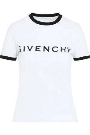 Givenchy Top, Dame, Hvid, M, Bomuld, Hvid T-shirt med stil