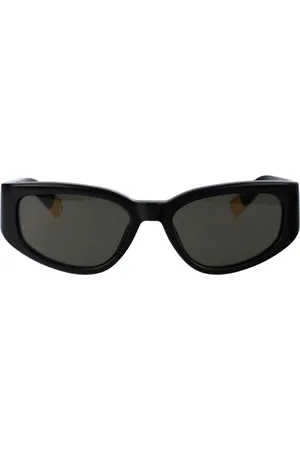 Jacquemus Tilbehør, unisex, Sort, 55 MM, Uld, Elegant Gala Solbriller til Stilopgradering