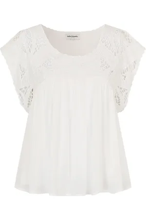 Lollys Laundry Bluser & Skjorter, Dame, , XL, Bomuld, Elegant Blonde Top Creme