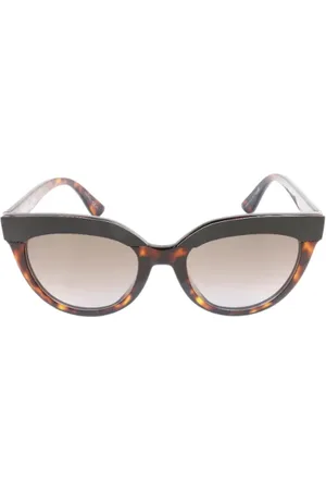 Dior Pre-owned, Dame, Brun, ONE SIZE, Uld, Pre-owned Plast solbriller