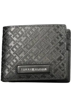 Tommy Hilfiger Tilbehør, Herre, Sort, ONE SIZE, Læder, Premium Læderpung med Dobbelt Kortplads