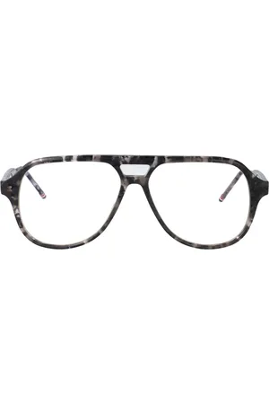 Thom Browne Tilbehør, unisex, Grå, 59 MM, Uld, Stilfulde Optiske Briller til Moderigtigt Look