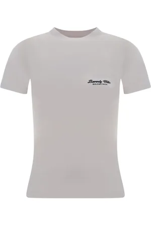 Balenciaga Top, Dame, Lyserød, M, Bomuld, Ikonisk Monogram Bomuld T-Shirt