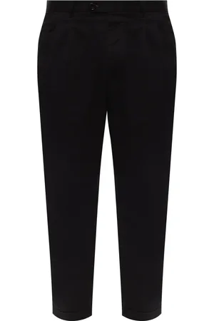 Giorgio Armani Bukser, Herre, Sort, XL, Bomuld, Koniske benbukser