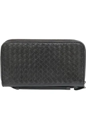 Bottega Veneta Pre-owned, Herre, Sort, ONE SIZE, Læder, Pre-owned Laeder punge