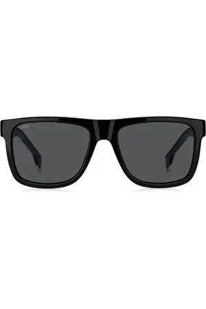 HUGO BOSS Tilbehør, Dame, Sort, 55 MM, Sorte solbriller til kvinder