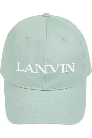 Lanvin Tilbehør, Herre, Blå, 58 CM, Bomuld, Broderet bomuldskasket med logo