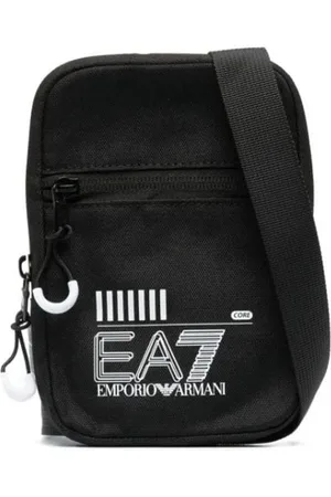 EA7 Taske, unisex, Sort, ONE SIZE, Uld, Casual Sort Skuldertaske