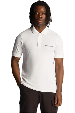 Lyle & Scott Top, Herre, Hvid, S, Bomuld, Broderet Polo Shirt