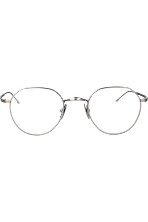 Thom Browne Tilbehør, unisex, Grå, 48 MM, Uld, Stilfulde optiske briller til modeentusiaster