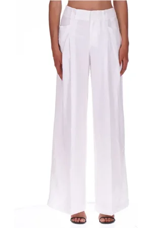 ERMANNO SCERVINO Bukser, Dame, Hvid, S, Bred Ben Hør Hvide Bukser