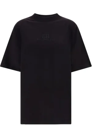Balenciaga Top, Dame, Sort, XS, Bomuld, Monokrom ikonisk T-shirt