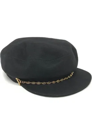 Hermès Pre-owned, Dame, Sort, ONE SIZE, Uld, Pre-owned Stof hatte