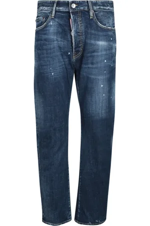 Dsquared2 Jeans, Herre, Blå, XL, Tyl, Blå Jeans Skræddersyet Pasform Casual Stil