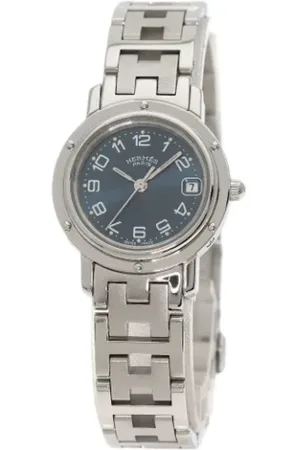 Hermès Pre-owned, Dame, Blå, ONE SIZE, Pre-owned Rustfrit stal watches