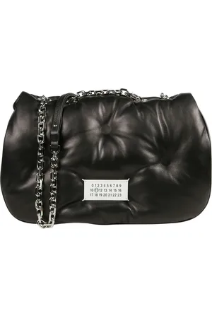 Maison Margiela Taske, Herre, Sort, ONE SIZE, Uld, Lille quiltet skuldertaske Glam Slam