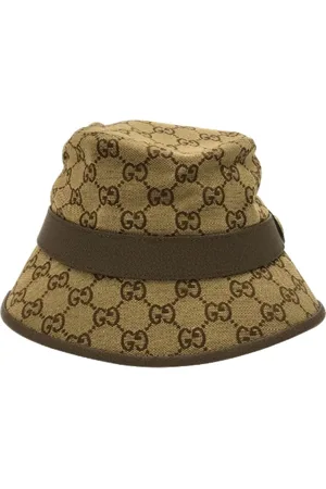 Gucci Pre-owned, Dame, , ONE SIZE, Bomuld, Pre-owned Bomuld hatte