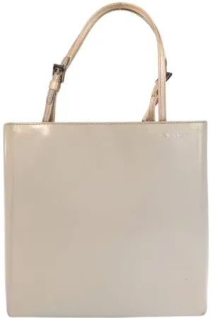 Prada Pre-owned, Dame, Hvid, ONE SIZE, Tyl, Pre-owned Laeder hndtasker