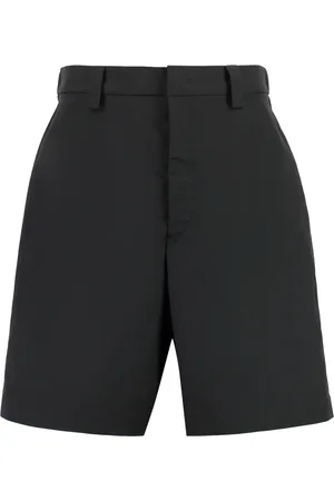 VALENTINO GARAVANI Shorts, Herre, Sort, S, Nylon, Logo Patch Nylon Bermuda Shorts