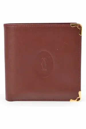 Cartier Pre-owned, Herre, Brun, ONE SIZE, Læder, Pre-owned Laeder punge