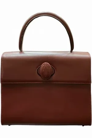 Cartier Pre-owned, Dame, Brun, ONE SIZE, Tyl, Pre-owned Laeder hndtasker