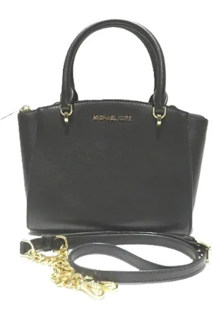 Michael Kors Pre-owned, Dame, Sort, ONE SIZE, Uld, Pre-owned Laeder hndtasker
