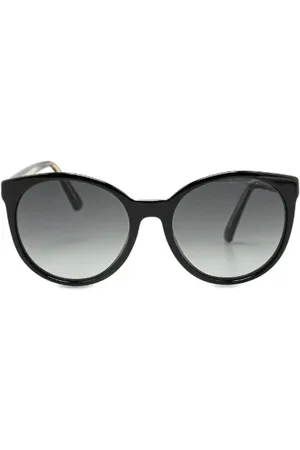 Gucci Pre-owned, Dame, Sort, ONE SIZE, Tyl, Pre-owned Plast solbriller