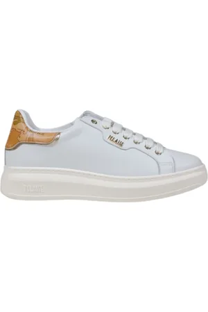 ALVIERO MARTINI 1A CLASSE Sko, Dame, Hvid, 40 EU, Læder, Læder damesneakers til elegance