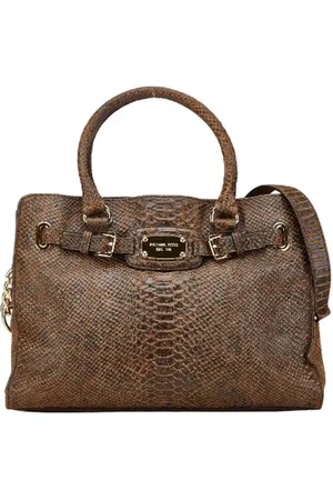 Michael Kors Pre-owned, Dame, Brun, ONE SIZE, Uld, Pre-owned Laeder hndtasker
