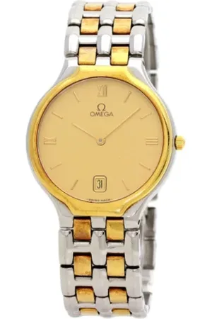 Omega Pre-owned, Herre, Gul, ONE SIZE, Uld, Pre-owned Rustfrit stal watches